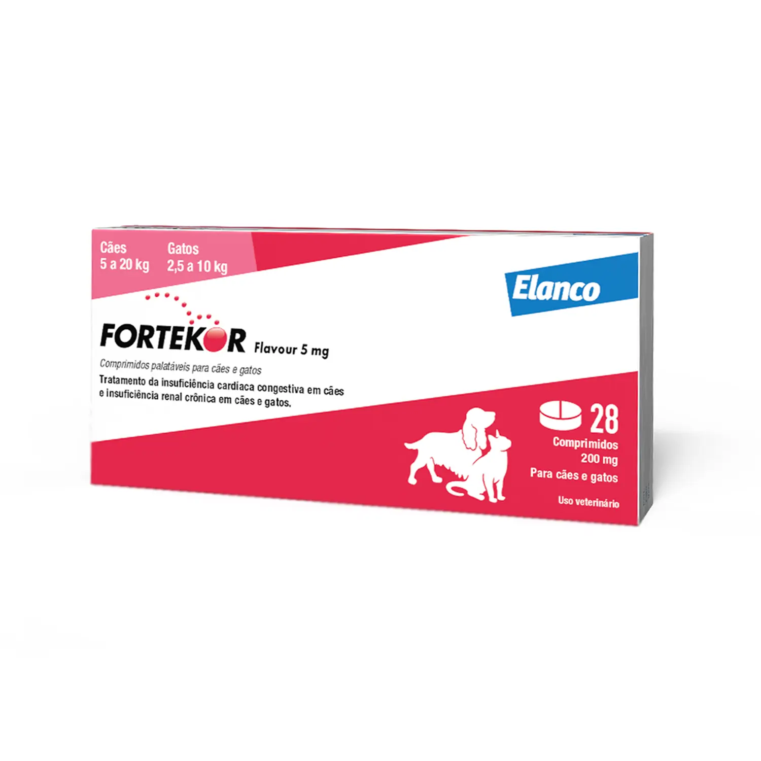 Fortekor Flavour 5 mg para Insuficiência Cardíaca Congestiva e Doença Renal Crônica